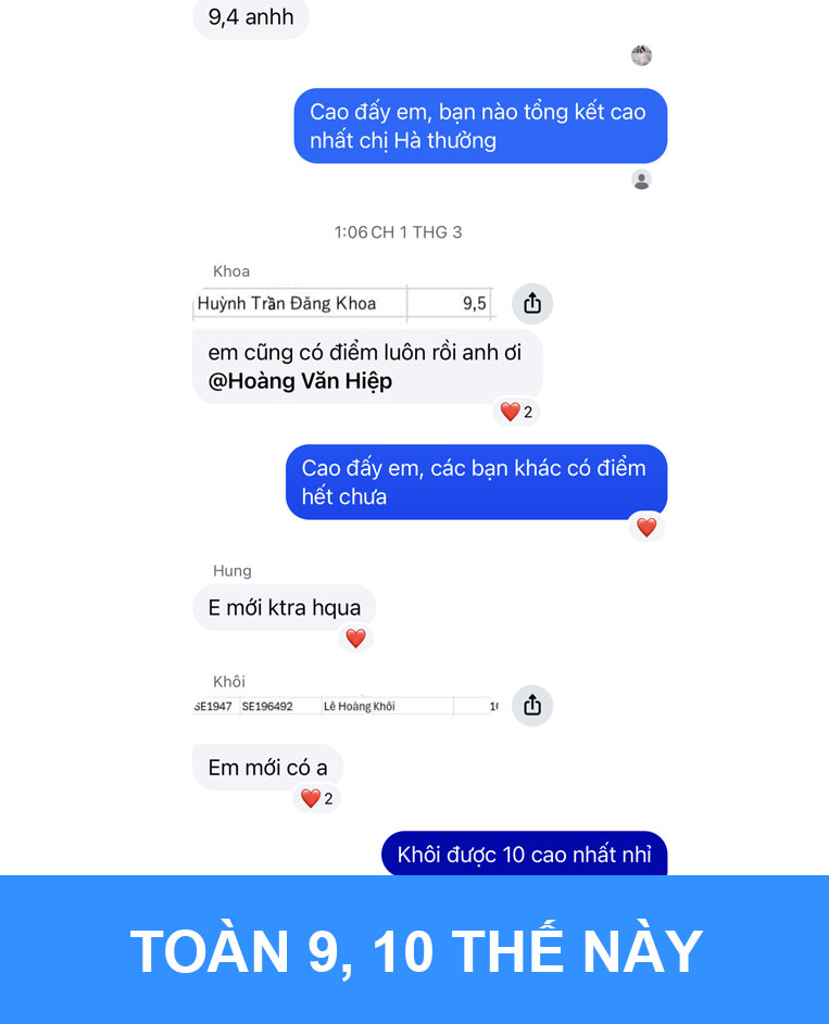 Feedback từ học viên