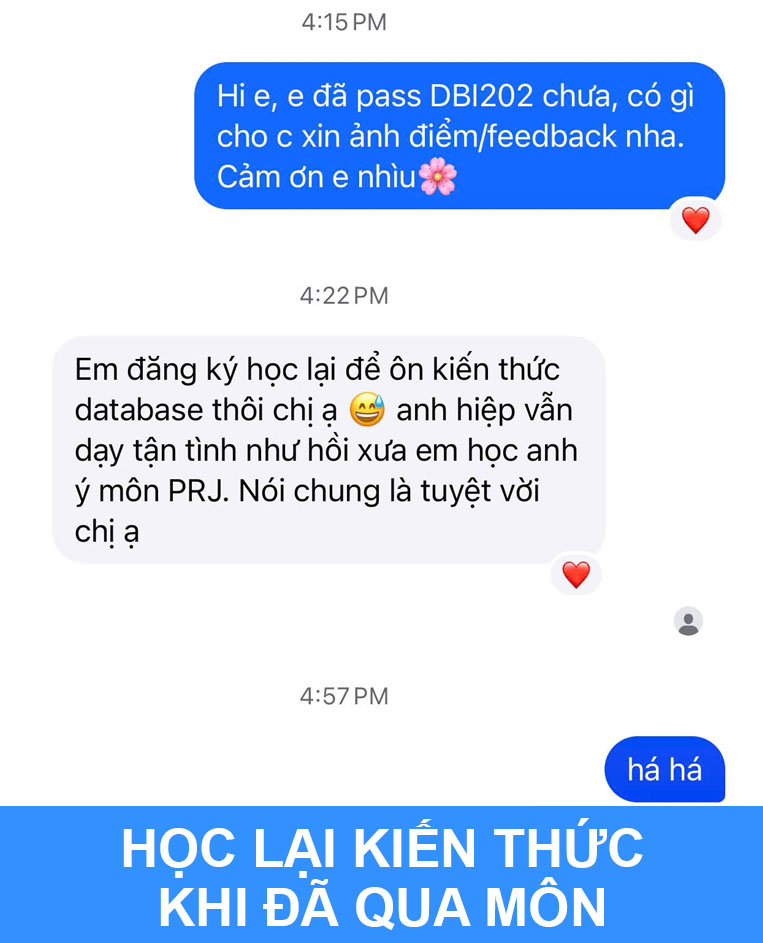 Feedback từ học viên