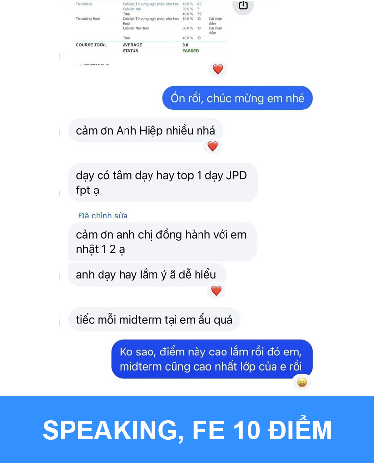 Feedback từ học viên